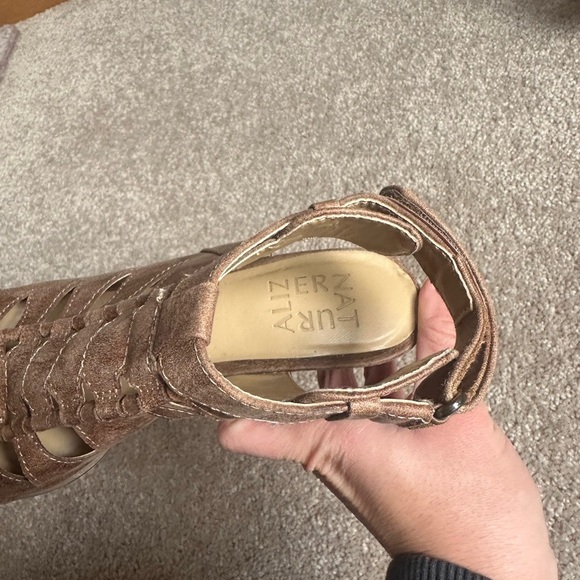 Naturalizer Brown Women's Heeled Sandals - Picture 3 of 4